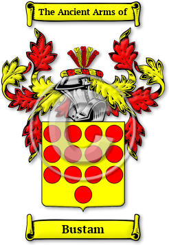 Bustam Family Crest Download (jpg) Legacy Series - 150 DPI