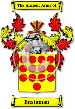 Bustaman Family Crest Download (jpg) Legacy Series - 150 DPI