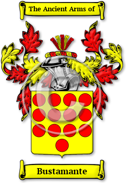 Bustamante Family Crest Download (jpg) Legacy Series - 150 DPI