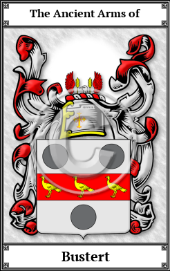 Bustert Family Crest Download (JPG)  Book Plated - 150 DPI