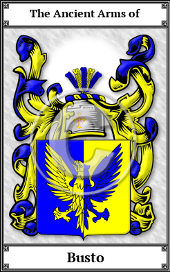 Busto Family Crest Download (JPG) Book Plated - 600 DPI