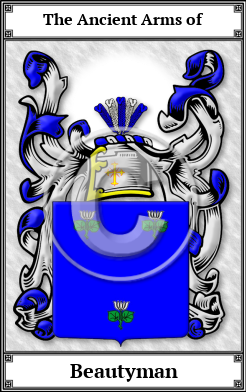 Beautyman Family Crest Download (JPG)  Book Plated - 150 DPI