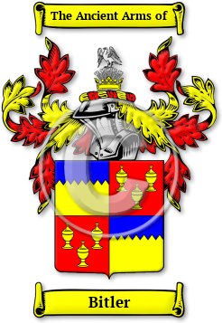 Bitler Family Crest Download (jpg) Legacy Series - 150 DPI