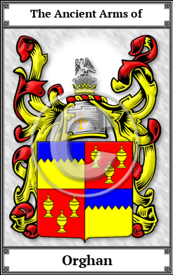 Orghan Family Crest Download (JPG)  Book Plated - 150 DPI
