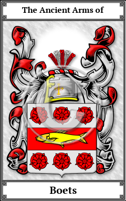 Boets Family Crest Download (JPG)  Book Plated - 150 DPI