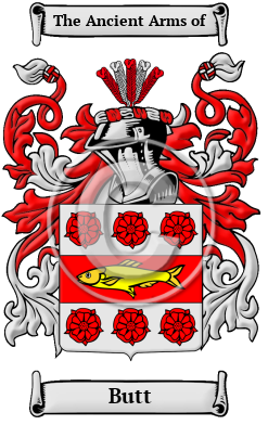 Butt Family Crest Download (JPG) Heritage Series - 600 DPI
