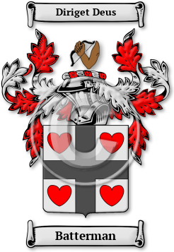 Batterman Family Crest Download (jpg) Legacy Series - 150 DPI