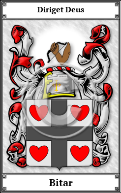 Bitar Family Crest Download (JPG) Book Plated - 600 DPI