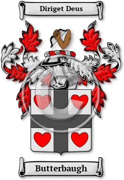 Butterbaugh Family Crest Download (JPG) Legacy Series - 600 DPI