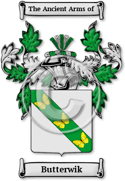 Butterwik Family Crest Download (jpg) Legacy Series - 150 DPI