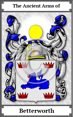 Betterworth Family Crest Download (JPG)  Book Plated - 150 DPI