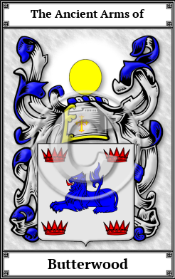 Butterwood Family Crest Download (JPG)  Book Plated - 150 DPI