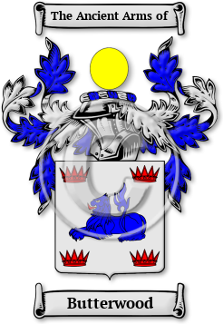 Butterwood Family Crest Download (jpg) Legacy Series - 150 DPI