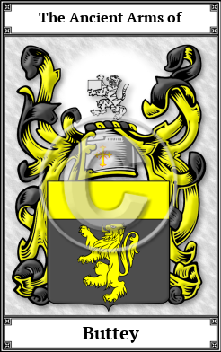 Buttey Family Crest Download (JPG) Book Plated - 600 DPI