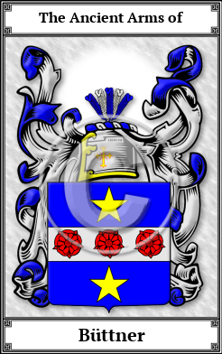 Büttner Family Crest Download (JPG)  Book Plated - 150 DPI