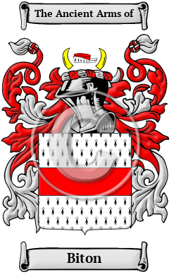 Biton Family Crest/Coat of Arms