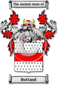 Buttand Family Crest Download (jpg) Legacy Series - 150 DPI