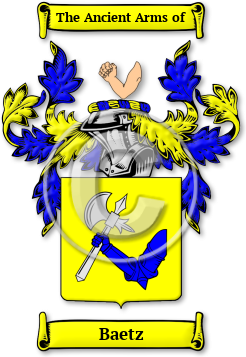 Baetz Family Crest Download (jpg) Legacy Series - 150 DPI