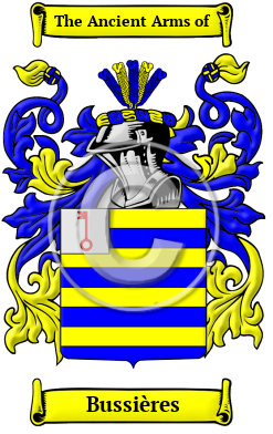 Bussières Family Crest Download (JPG) Heritage Series - 300 DPI