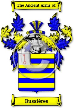 Bussières Family Crest Download (jpg) Legacy Series - 150 DPI