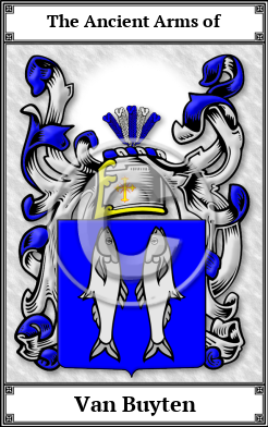 Van Buyten Family Crest Download (JPG)  Book Plated - 150 DPI