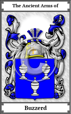 Buzzerd Family Crest Download (JPG) Book Plated - 600 DPI