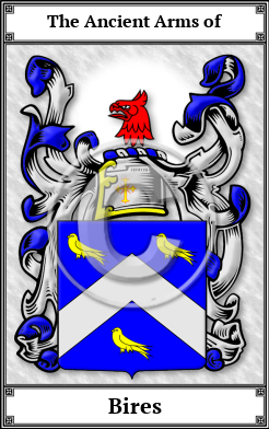 Bires Family Crest Download (JPG)  Book Plated - 150 DPI