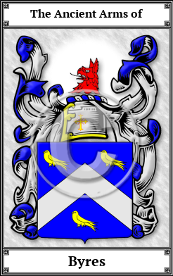 Byres Family Crest Download (JPG) Book Plated - 600 DPI