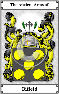 Bifield Family Crest Download (JPG) Book Plated - 600 DPI