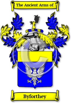 Byforthey Family Crest Download (jpg) Legacy Series - 150 DPI