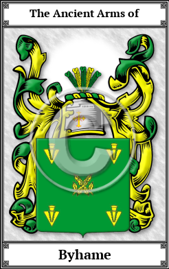 Byhame Family Crest Download (JPG) Book Plated - 600 DPI