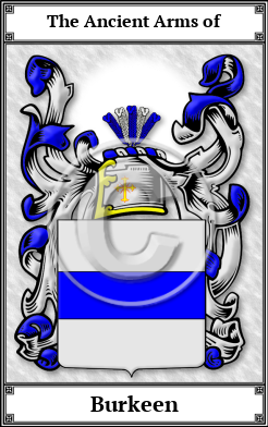 Burkeen Family Crest Download (JPG)  Book Plated - 150 DPI