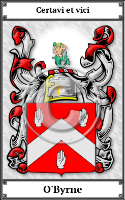 O'Byrne Family Crest Download (JPG)  Book Plated - 150 DPI