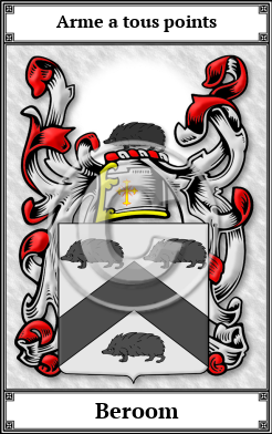 Beroom Family Crest Download (JPG) Book Plated - 600 DPI