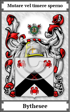 Bythesee Family Crest Download (JPG) Book Plated - 600 DPI