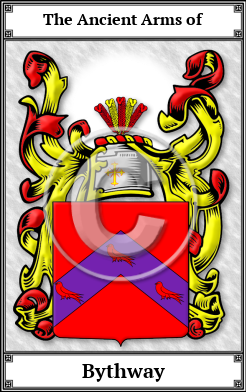 Bythway Family Crest Download (JPG) Book Plated - 600 DPI