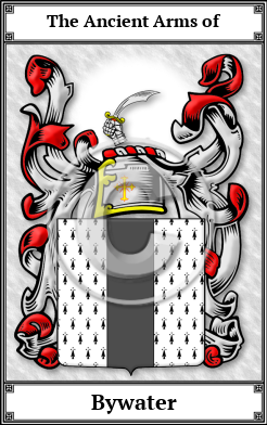 Bywater Family Crest Download (JPG)  Book Plated - 150 DPI