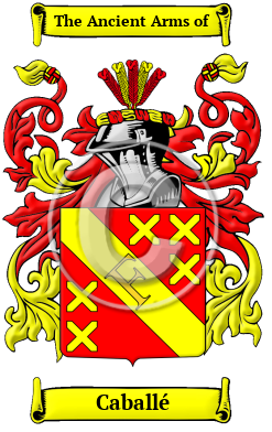 Caballé Family Crest/Coat of Arms
