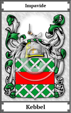 Kebbel Family Crest Download (JPG)  Book Plated - 150 DPI