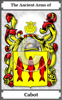 Cabot Family Crest Download (JPG)  Book Plated - 150 DPI