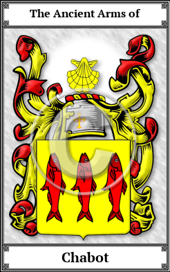 Chabot Family Crest Download (JPG)  Book Plated - 150 DPI