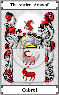 Cabrel Family Crest Download (JPG) Book Plated - 600 DPI