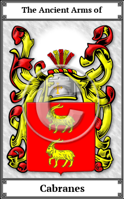 Cabranes Family Crest Download (JPG)  Book Plated - 150 DPI