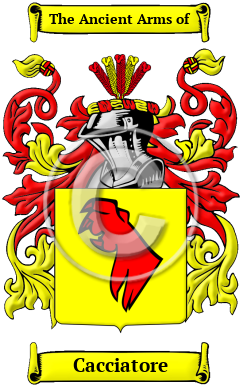 Cacciatore Family Crest Download (JPG) Heritage Series - 600 DPI