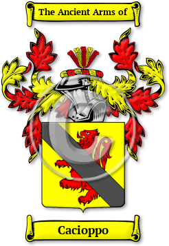Cacioppo Family Crest Download (jpg) Legacy Series - 150 DPI