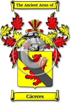 Cáceres Family Crest Download (JPG) Legacy Series - 600 DPI