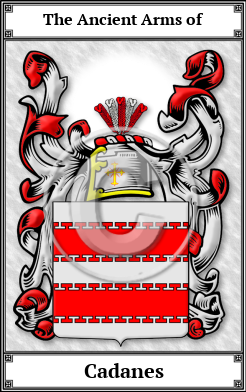 Cadanes Family Crest Download (JPG)  Book Plated - 150 DPI