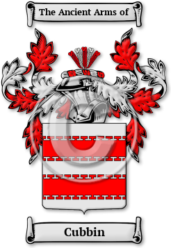 Cubbin Family Crest Download (jpg) Legacy Series - 150 DPI