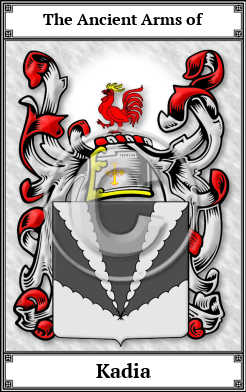 Kadia Family Crest Download (JPG)  Book Plated - 150 DPI