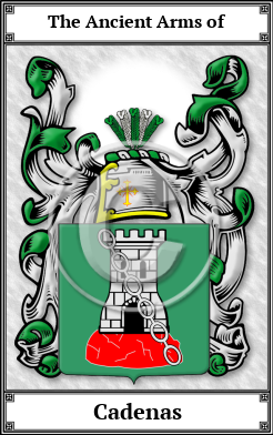 Cadenas Family Crest Download (JPG)  Book Plated - 150 DPI